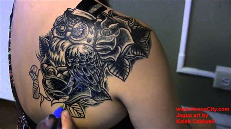 Henna tattoo designs bring about multiple thoughts. Jagua Tattoo - Owl - Jagua Shading - Henna City - YouTube