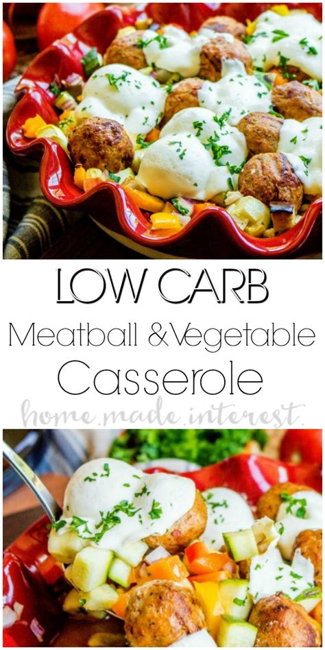 I hope you enjoy these summer low carb meals as well. Low Carb Meatball and Vegetable Casserole - Home. Made ...