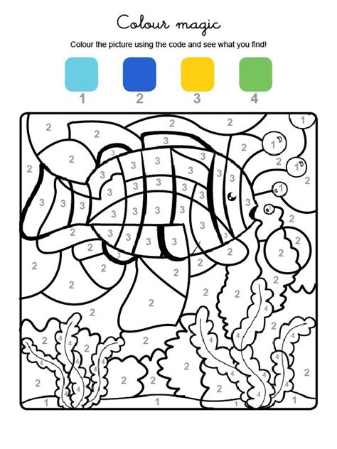 Cette page rapporte les différents coloriages magiques du site. 3260-colour-by-numbers-un-poisson.jpg (600×800) (avec ...