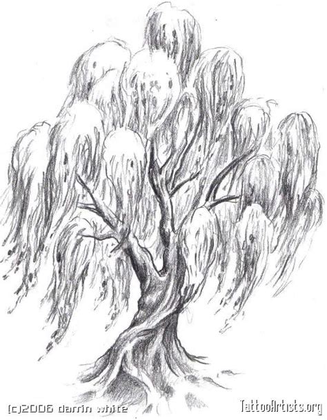 Buck mulligan suddenly linked his arm in stephen's and walked with him round the tower, his razor and mirror clacking in the pocket where he had thrust them. dumblondy991's image | Willow tree tattoos, Tree drawing ...