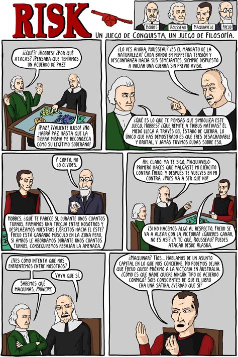 Este juego, basado en turnos, pertenece a la categoría de los juegos de guerra. Risk: Un juego de Conquista, un juego de Filosofía - Cómics Existenciales - STIRNER