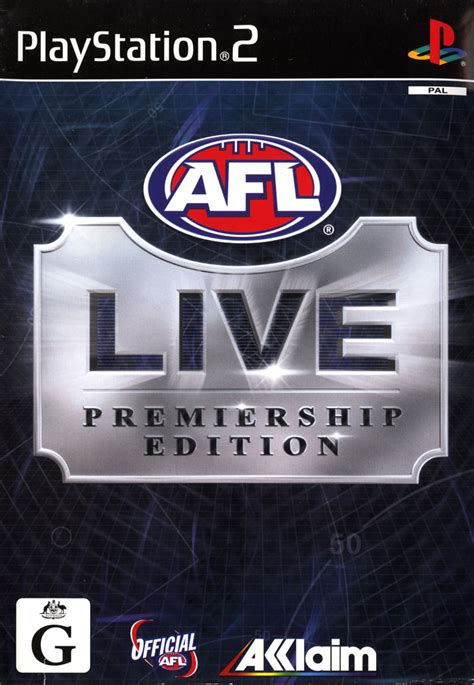 Afl live 2 is a sports game in the afl series of australian rules football video games. AFL Live: Premiership Edition for PlayStation 2 (2004 ...