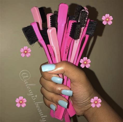 When it comes to brushing and styling fine hair, reach for a brush with a mixture of both boar and synthetic bristles. Pin on baby hairs