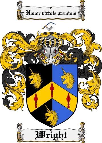 House of names) family trees and family histories. Wright Coat of Arms Wright Family Crest Instant Download ...