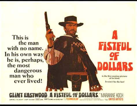 The spaghetti western had its classic period and its auteurs. Fistful of Dollars (continued) | Clint eastwood, Spaghetti ...