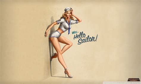 Downloads desktop wallpapers full hd, hdtv, fhd, 1080p, hd backgrounds 1920x1080 sort wallpapers by: "Hello Sailor!" Pin-Up Style 4K HD Desktop Wallpaper for ...