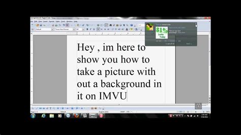 Cover and select as photo. How To Take Your Background Off A IMVU Picture - YouTube