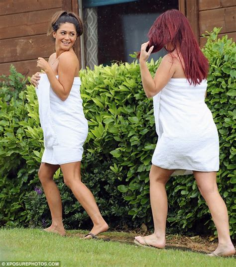 To vote, please use the stars on the bottom. Casey Batchelor slips in to towel as she heads to hot tub ...