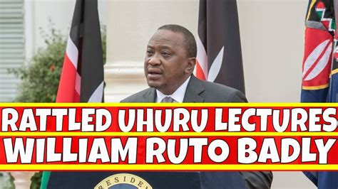 He was born on 26 october 1961. Uhuru Kenyatta Speech Today Lecturing William Ruto During ...