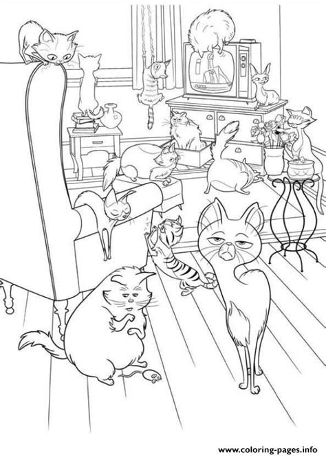 During the day, while katie is at work, max meets the other pets that live in. Party Time Secret Life Of Pets Coloring Pages Printable