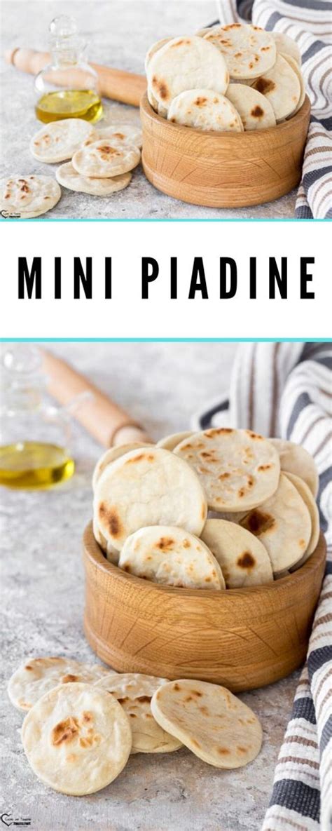 Prendete ciascuna piadina e lasciatela cuocere in padella. MINI PIADINE ricetta focaccine veloci facili e senza ...