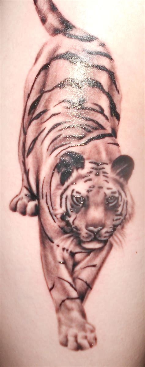 See more ideas about thigh tattoo, sleeve tattoos, body art tattoos. my very own tiger tat, on my upper right thigh | Tiger ...