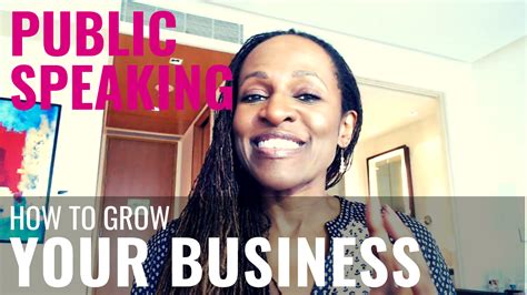Public Speaking - How to grow YOUR BUSINESS | Shola Kaye