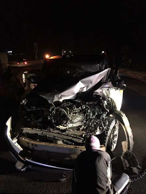 Javelin champion julius yego was involved in a horrific accident yesterday night. Photos: Julius Yego cheats death in horror accident ...