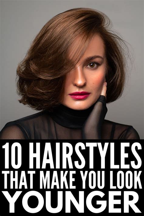 In this style, the hair is usually dyed in a convenient color with sides parted. Middle Age & Fabulous: 10 Hairstyles That Make You Look ...