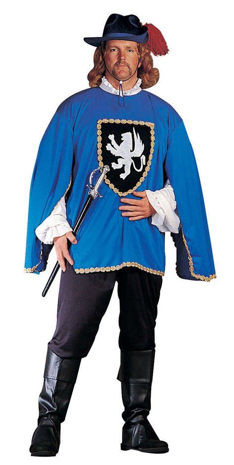 4.2 out of 5 stars. Men's Plus Size Musketeer Costume - Red or Blue - Castles ...