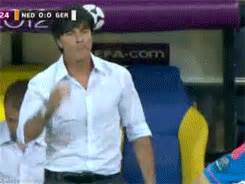 Share a gif and browse these related gif searches. German NT Euro 2012 joachim low jogi low senciliar •