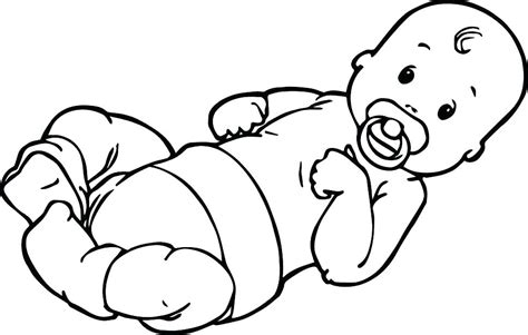 Baby rattle coloring page ultra pages template. Free Printable Baby Coloring Pages For Kids