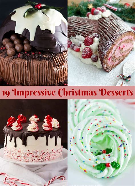 We have the best christmas dessert recipes for cookies, cakes, cupcakes, pies, candy, and more! 19 Impressive Christmas Desserts | Christmas desserts ...
