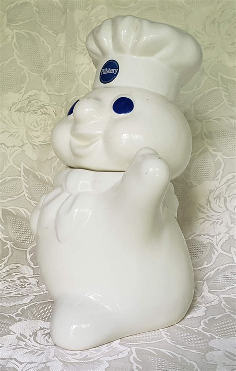 Pillsbury perfectly pumpkin premium cookie mix, 17.5 oz. Pillsbury Dancing Doughboy Ceramic Cookie Jar Aunt Gladys' Attic