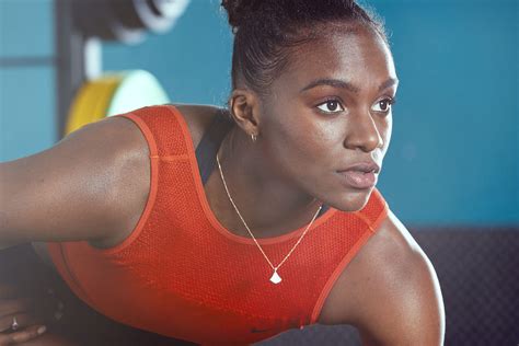 Joy 🤎 @britishvogue dress by @nensidojaka and earrings by @tasaki_intl, photographed by @charlottemwales and styled by @poppykain,. Dina Asher Smith | Dina Asher-Smith For Pure Gym | Martin ...