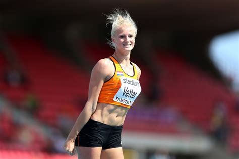 Anouk vetter of the netherlands competes in the women's heptathlon 100 metres hurdles during day six of 17th iaaf world athletics championships doha. Anouk Vetter; Olympische Spelen Rio 2016. atletiek: Zevenkamp