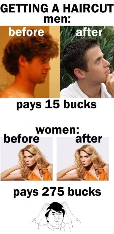 83 of them, in fact! Getting a Haircut: Men vs. Women (With images) | Haircut ...