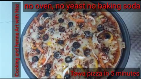 I would sprinkle bs on the sliced pieces of chicken and mix with dashes of water until pasty. Chicken Tawa pizza recipe in 5 minutes so quick... no oven ...