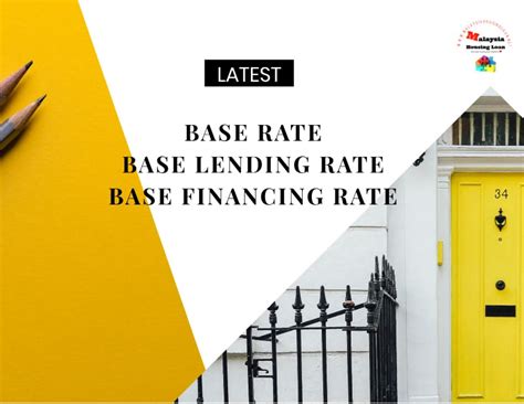 It is the elr on which the home loan borrower's will have to keep an eye on based on the different base rates that each of the banks will set in order to uphold their competitive edge. LATEST BASE RATE, BASE LENDING RATE & BASE FINANCING RATE ...
