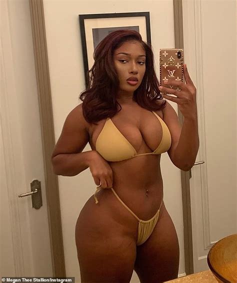 How do we know they're the hottest? Megan Thee Stallion's nude string bikini barely contains ...