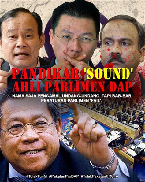 A word spoken is past. Pandikar 'Sound' Ahli Parlimen DAP....Biadap Betul ...