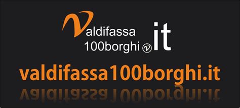 7 ski resorts, 210 km of pure fun, 150 ski. Logo val di fassa 100 borghi | Grafikpro