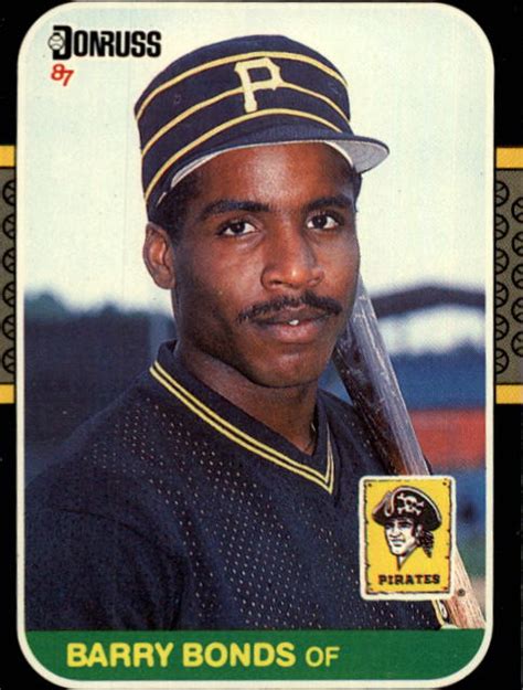 Being a part of the rookies set, it has a distinctive green border that makes it stand out from other cards. 1987 Donruss Pittsburgh Pirates Baseball Card #361 Barry Bonds Rookie | eBay