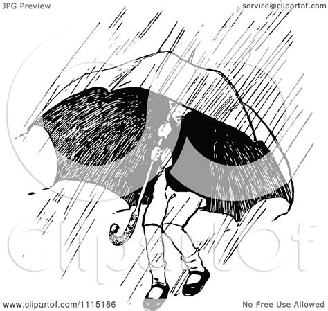 Contact us with a description of the clipart you are searching for and we'll help you find it. Clipart Vintage Black And White Boy Under An Umbrella In A ...