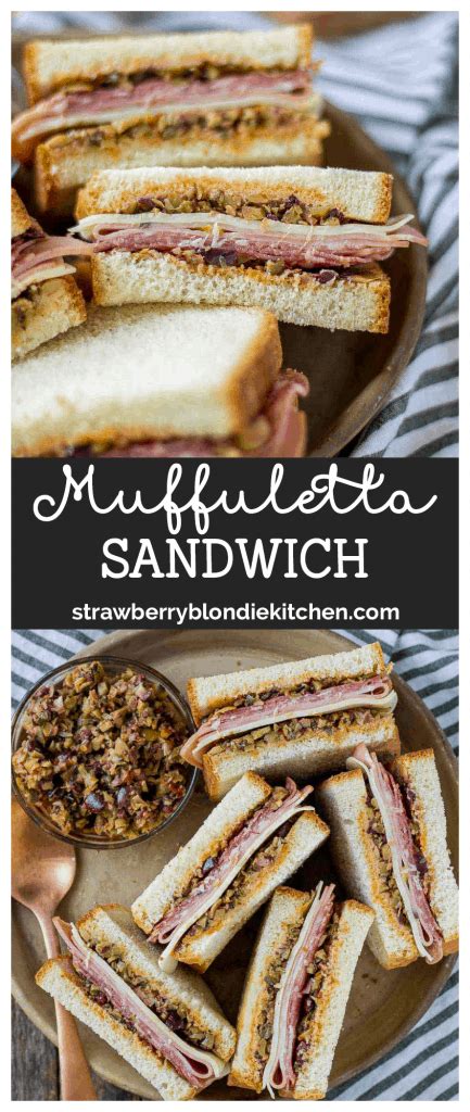 Maybe you would like to learn more about one of these? Muffuletta Sandwich - Strawberry Blondie Kitchen