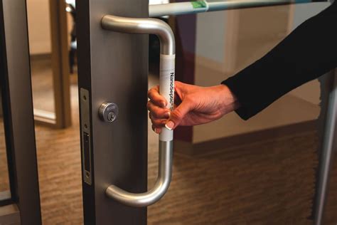 People do not have to try to remove them if they do not wish to. Nanoseptic Door Handle Wrap | Handle Wraps | Auxo Medical