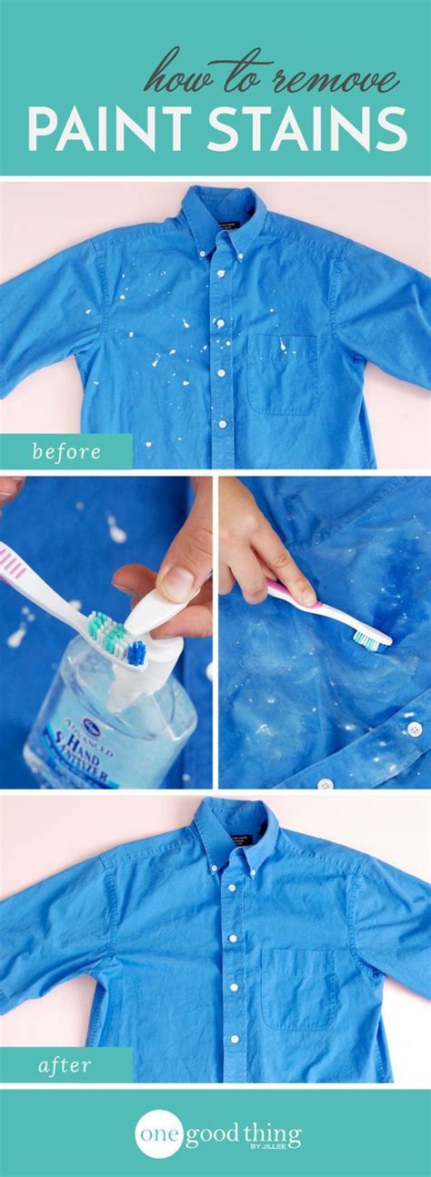 Removing latex paint from clothes. 12 Excellent clothes hacks | Remove paint from clothes ...