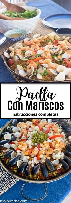 Esta paella es muy buena por la combinación de los ingredientes utilizados y se ve muy bonita. Cómo hacer Paella con Mariscos a mi Estilo | ENSALPICADAS