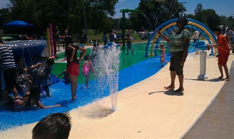 Live from an exciting new park project for saginaw county! W. J. Thomas Splash park | Splash park, Park, J thomas