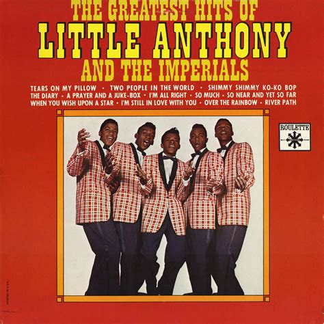 Making promises that our love together pumpin those cruisin always damn they sounded so sweet. Listen Free to Little Anthony & the Imperials - Tears on ...