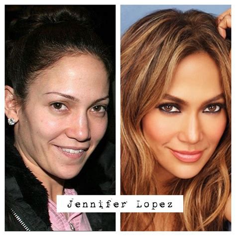 Don't be fooled by the rocks that she got. Jennifer Lopez kein Make-up vorher und nachher. # ...