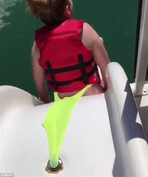 Our privacy policy has been updated, if you agree to our policy, please continue to our site. Girl gets massive wedgie going down boat slide | Daily ...