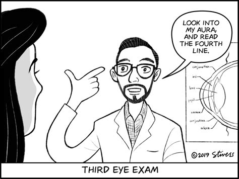 The third eye is our ability to see what might be, to see potential. Stivers Cartoons » Archive » Third eye exam