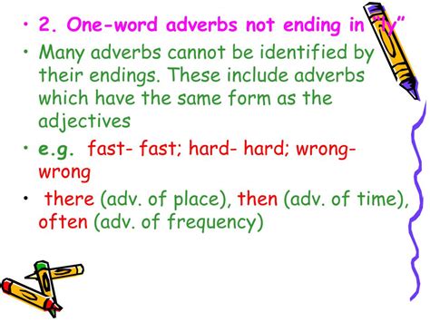 For example, the sentence he was apprehended because he was driving fast. PPT - Adverbs of manner (how?) Adverbs of place (where ...