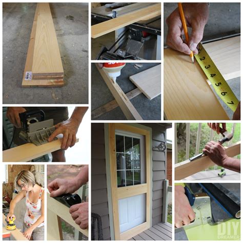 When installing the door, we made sure to add some temporary spacers at the bottom. How to Build a Screen Door - DIY Screen Door