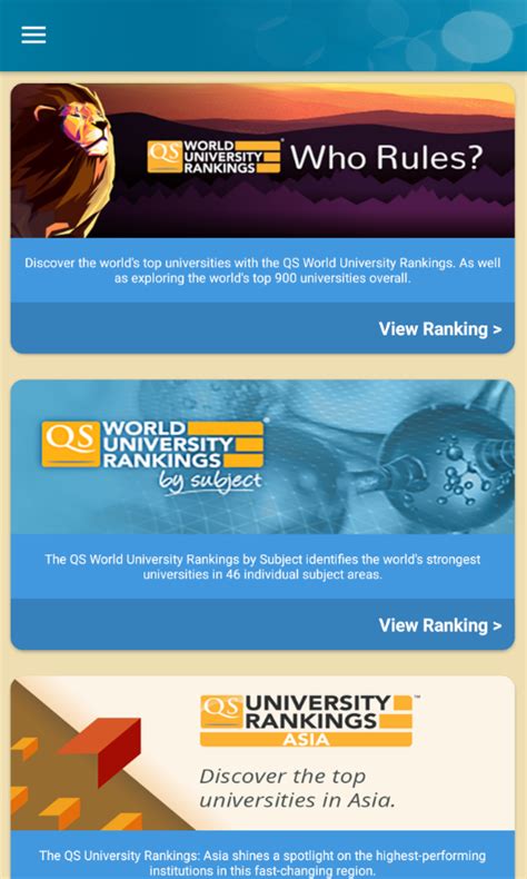 Join the conversation with #qswur!. QS World University Rankings - Android Apps on Google Play