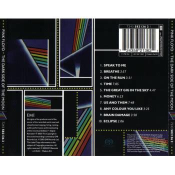 See behind the scenes, get to know who we are and follow our journey. Pink Floyd - The Dark Side Of The Moon - Multichannel Hybrid SACD