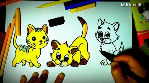 Kucing drawing / cara menggambar kucing lucu how to draw a cute cat youtube : CARA MENGGAMBAR TIGA POSE KUCING LUCU SEDERHANA | How to ...