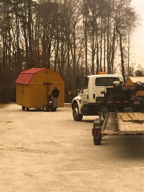 Maybe you would like to learn more about one of these? Delivering a Graceland Building. | Portable buildings ...