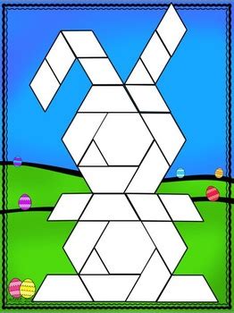 Activity #1 for grades k to 2 (pages 3 to 7) directions: Pattern Block Puzzles for April by Katie Mense | TpT